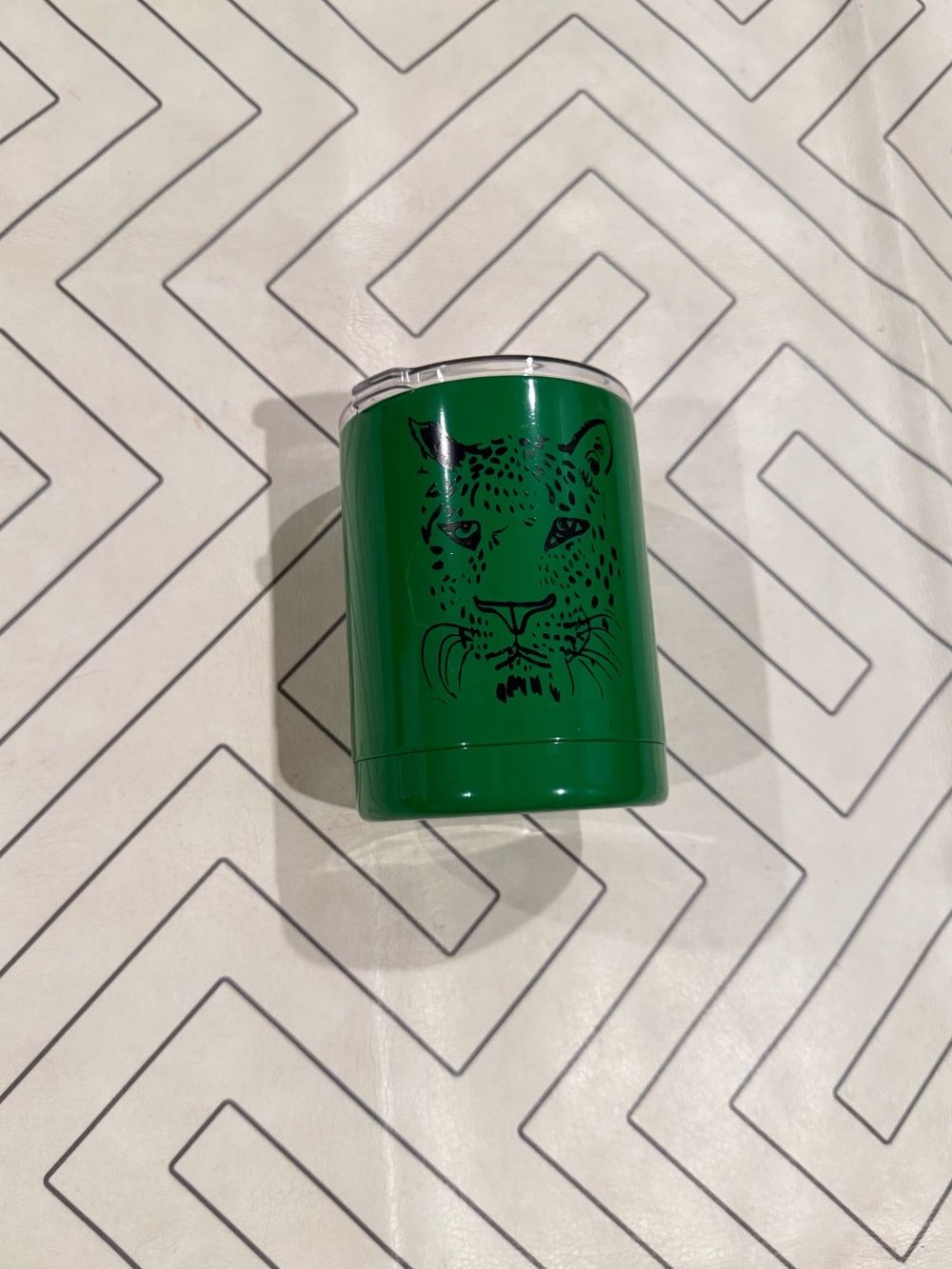 Clare V. x Anthropologies Green Leopard Tumbler